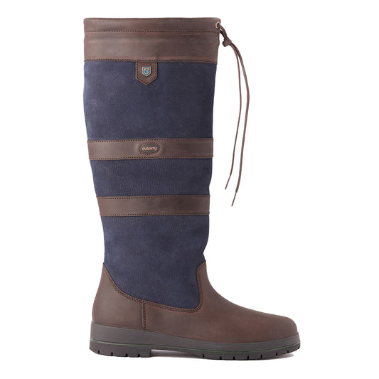 Dubarry Womens Galway Gore-Tex Leather Boot Navy / Brown - The Sporting Lodge