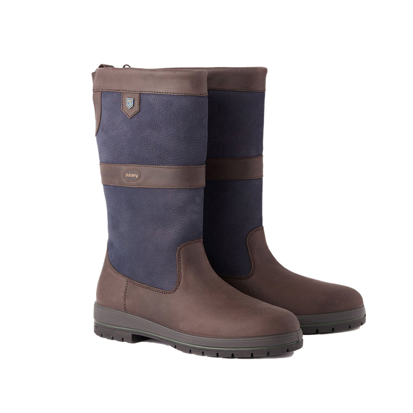 Dubarry Womens Kildare Leather Boot Navy / Brown - The Sporting Lodge