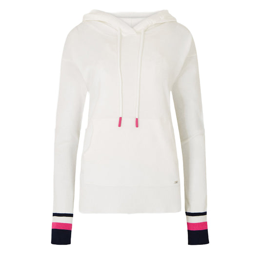 Dubarry Womens Burncourt Hoodie White - The Sporting Lodge