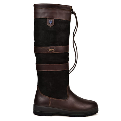 Dubarry Womens Galway Slimfit Knee Boot Black/Brown - The Sporting Lodge