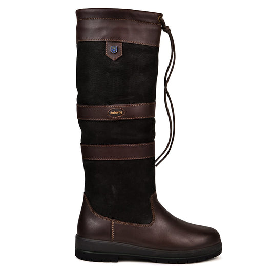 Dubarry Womens Galway Slimfit Knee Boot Black/Brown - The Sporting Lodge