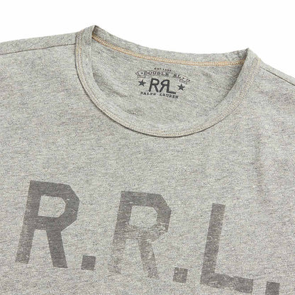 RRL by Ralph Lauren Logo Jersey T-Shirt Heather Grey - The Sporting Lodge