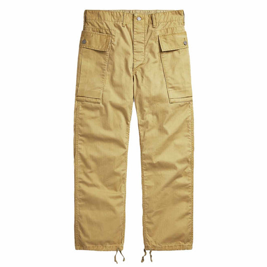 RRL by Ralph Lauren Herringbone Twill Cargo Trouser Khaki - The Sporting Lodge