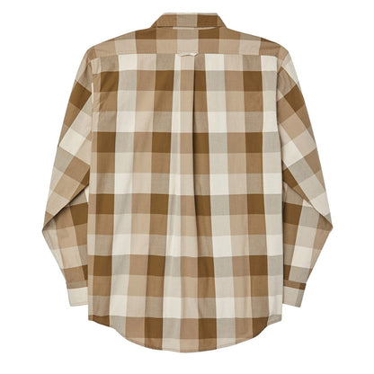 Filson Feather Cloth Shirt Tan Olive Khaki - The Sporting Lodge