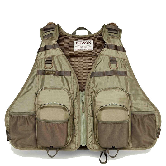 Filson Fishing Guide Vest Vintage Olive - The Sporting Lodge