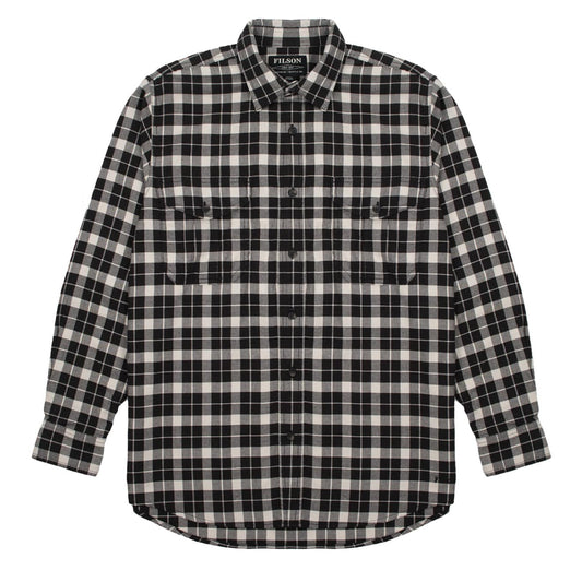 Filson Lightweight Alaskan Guide Shirt Brown Heather / Light Khaki - The Sporting Lodge