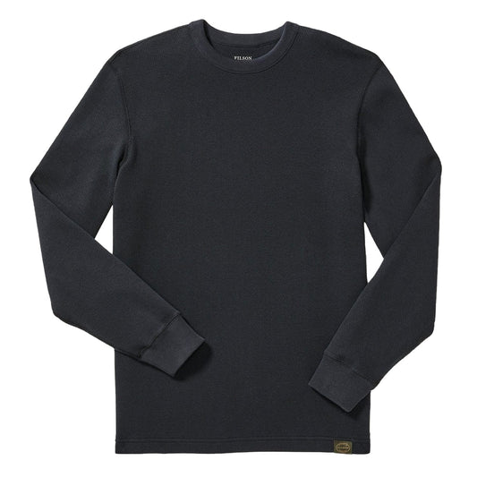 Filson Waffle Knit Thermal Crew Neck L/S Top Navy - The Sporting Lodge