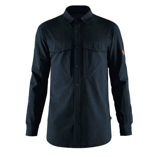 Fjallaven Abisko Trekking Shirt Dark Navy - The Sporting Lodge