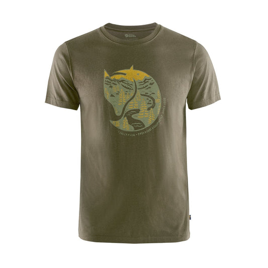 Fjallraven Arctic Fox T-Shirt Dark Olive - The Sporting Lodge