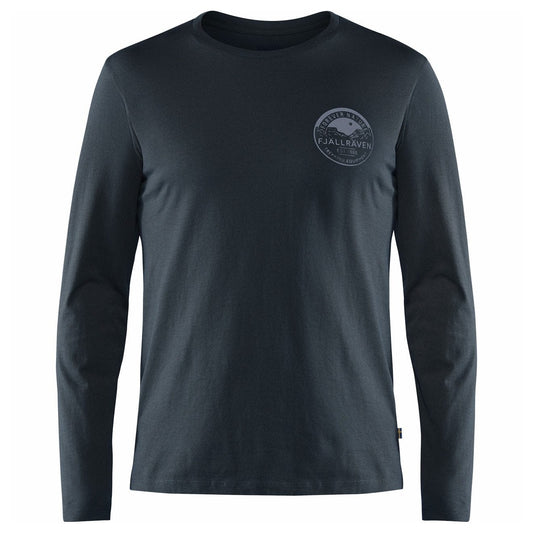 Fjallraven Forever Nature Badge LS T-Shirt Dark Navy - The Sporting Lodge
