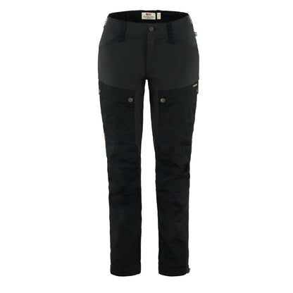 Fjallraven Womens Keb Trousers Curved Short Black - The Sporting Lodge