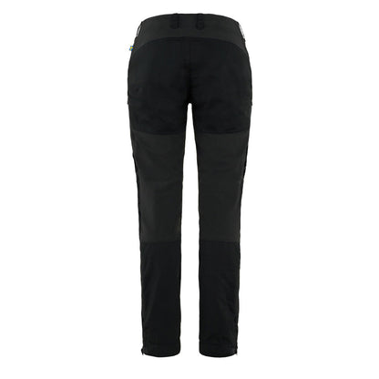 Fjallraven Womens Keb Trousers Curved Short Black - The Sporting Lodge