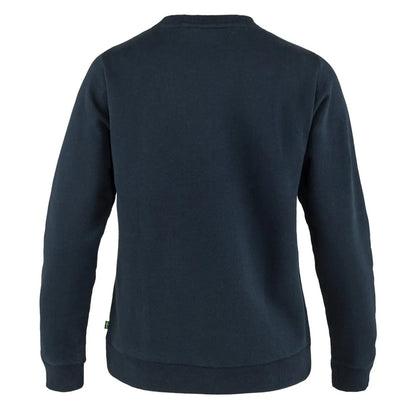 Fjallraven Womens Logo Sweater Dark Navy - The Sporting Lodge