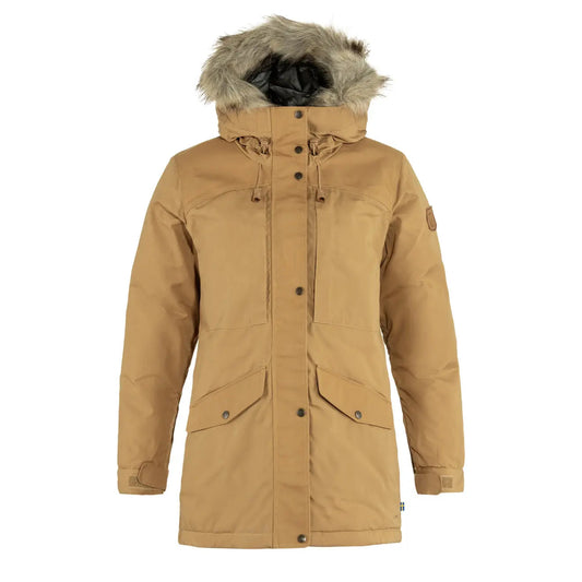 Fjallraven Womens Singi Down Jacket Buckwheat Brown - The Sporting Lodge