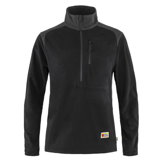 Fjallraven Womens Vardag Lite Fleece Black / Dark Grey - The Sporting Lodge