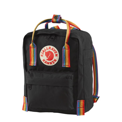 Fjallraven Kanken Rainbow Mini Black Rainbow Pattern - The Sporting Lodge