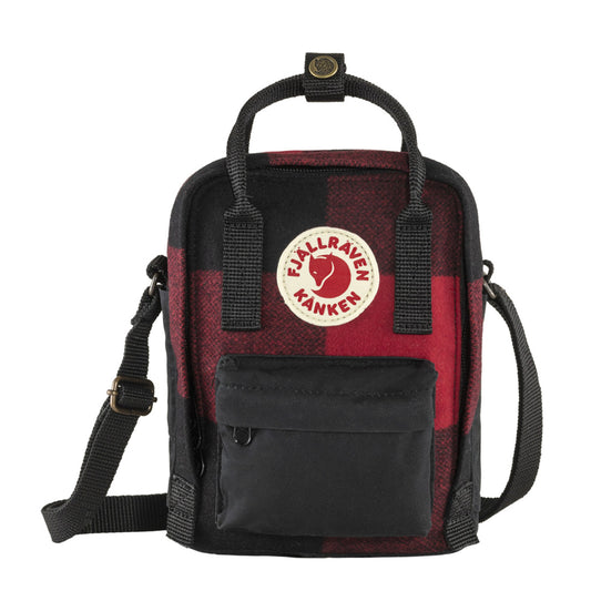 Fjallraven Kanken Re-Wool Sling Red-Black - The Sporting Lodge
