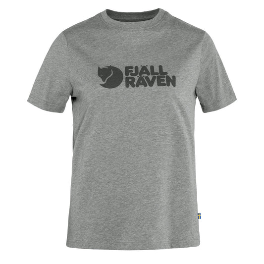 Fjallraven Womens Logo Tee Grey Melange - The Sporting Lodge