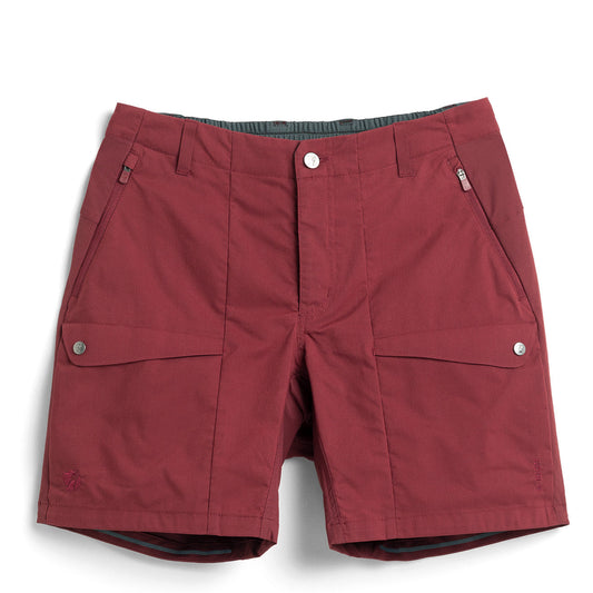 Fjallraven x Specialized Womens Riders Hybrid Shorts Bordeaux Red - The Sporting Lodge