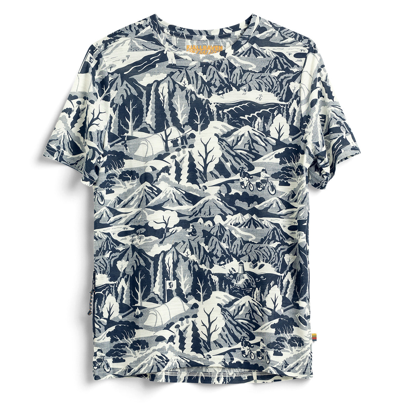 Fjallraven x Specialized Womens Wool CaliSwe T-Shirt Navy / Eggshell - The Sporting Lodge