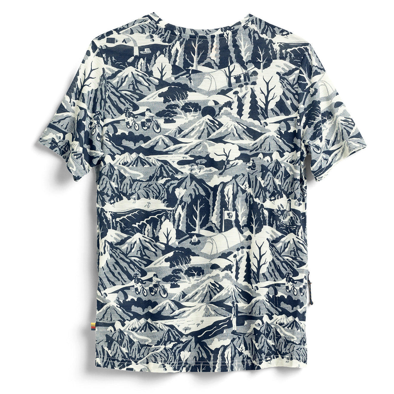 Fjallraven x Specialized Womens Wool CaliSwe T-Shirt Navy / Eggshell - The Sporting Lodge