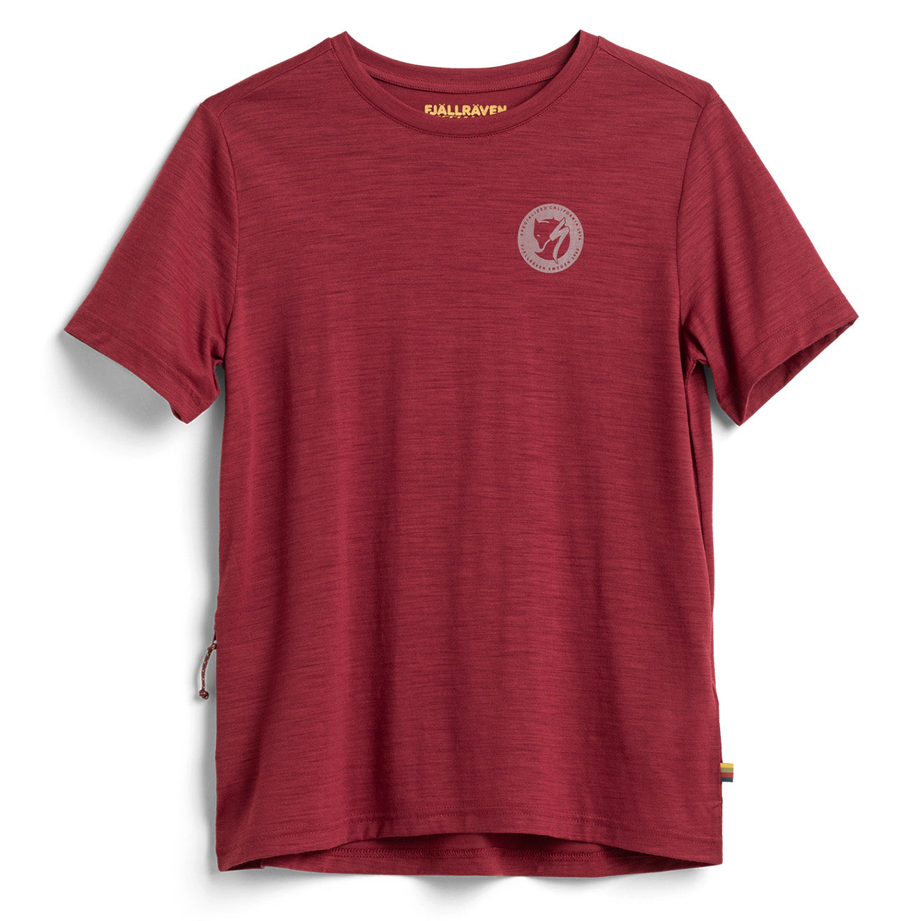 Fjallraven x Specialized Womens Wool T-Shirt Pomegranate Red - The Sporting Lodge