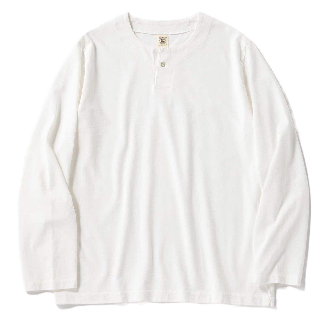 Jackman L/S Henleyneck T-Shirt White - The Sporting Lodge