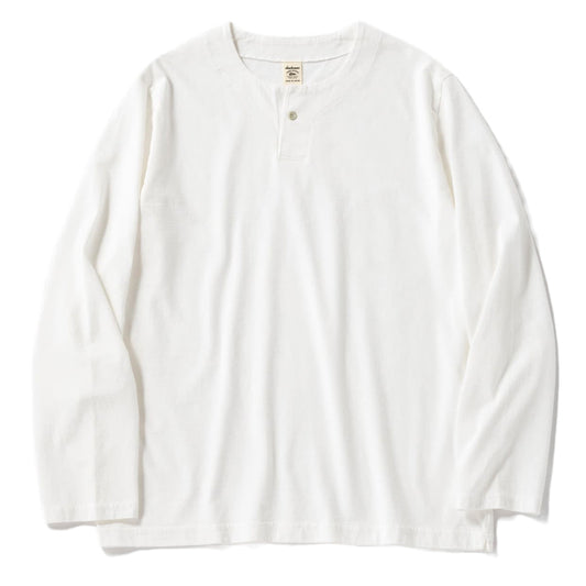 Jackman L/S Henleyneck T-Shirt White - The Sporting Lodge