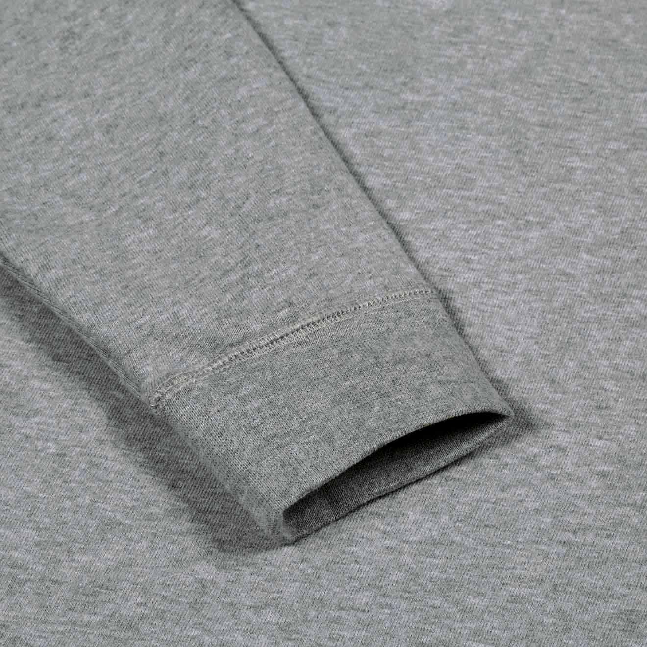 Sunspel Loopback Sweatshirt Grey Melange - The Sporting Lodge