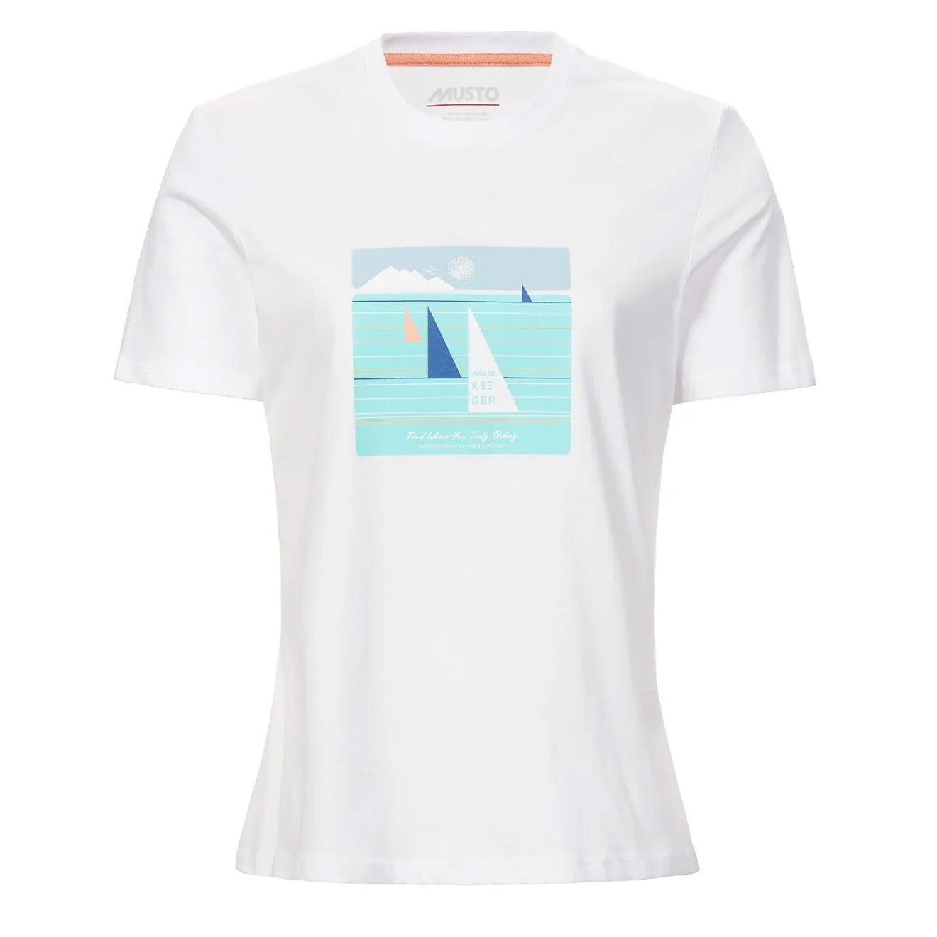 Musto Womens Marina Graphic S/S Tee White