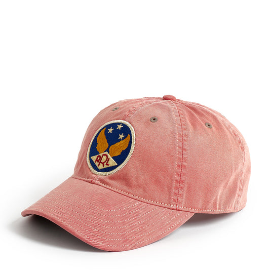 RRL by Ralph Lauren Winged-Logo Baseball Cap Faded Red - The Sporting Lodge