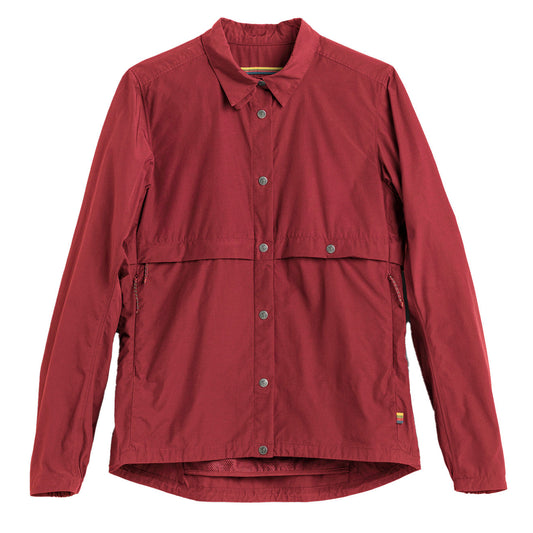 Fjallraven x Specialized Womens Riders Wind Jacket Pomegranate Red - The Sporting Lodge