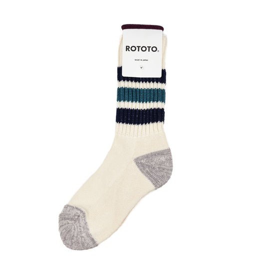 Rototo Three Stripe Navy Blue / Green - The Sporting Lodge