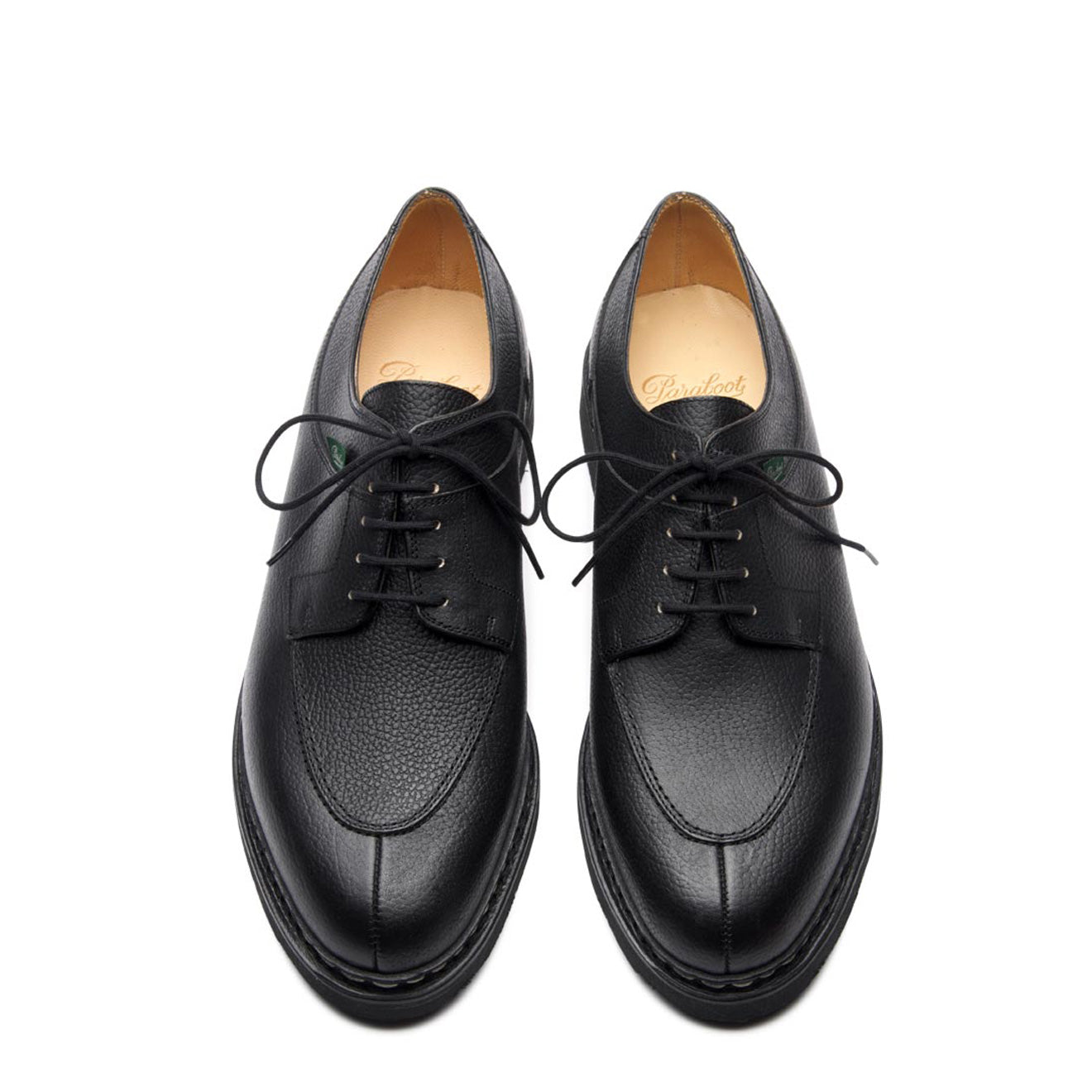 Paraboot Avignon Shoe Grained Black Leather - The Sporting Lodge