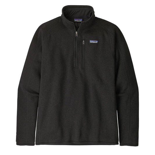 Patagonia Better Sweater 1/4 Zip Fleece Black - The Sporting Lodge