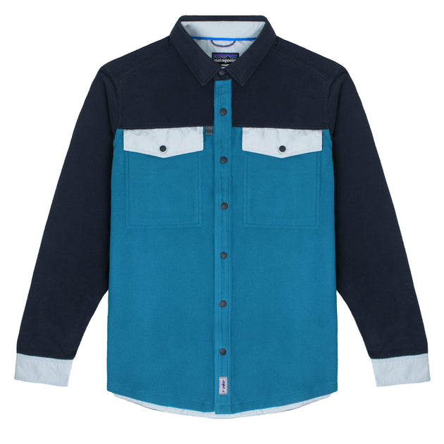 印象のデザイン Early L/S Patagonia Rise Sporting The | Blue Wavy Shirt Snap トップス