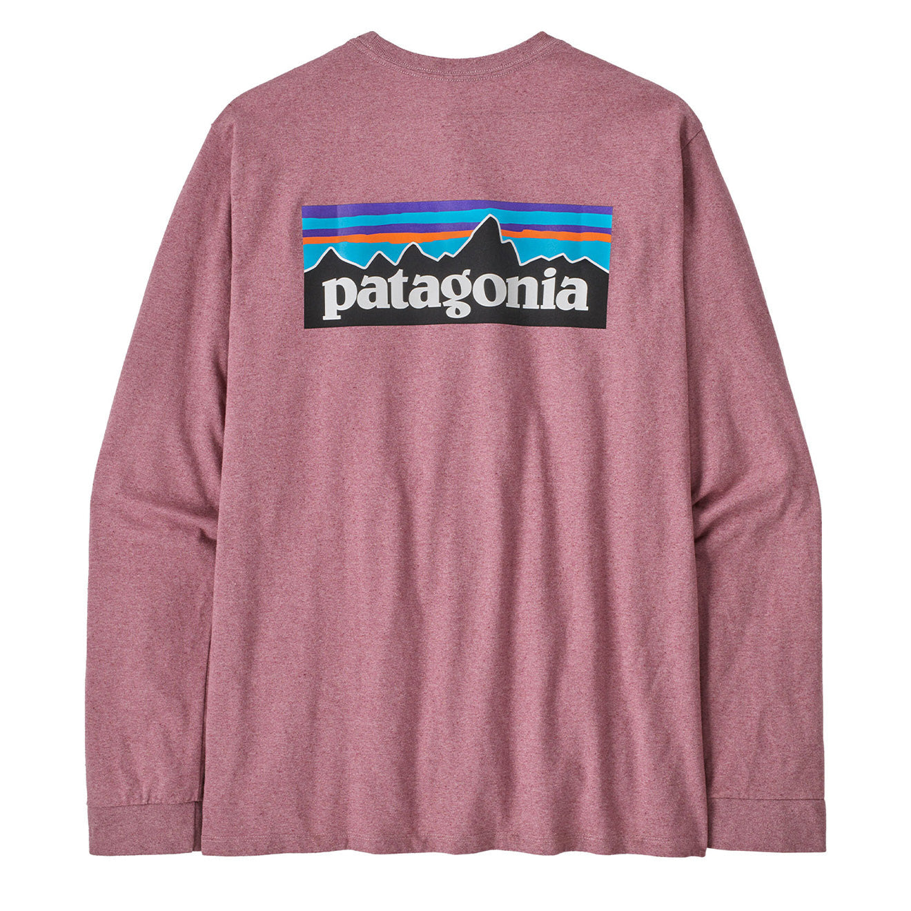 Patagonia Long Sleeve P 6 Logo Responsibili Tee Evening Mauve