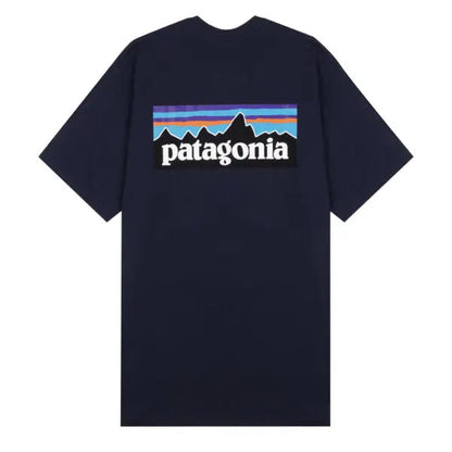 Patagonia P-6 Logo Responsibili Tee Classic Navy - The Sporting Lodge