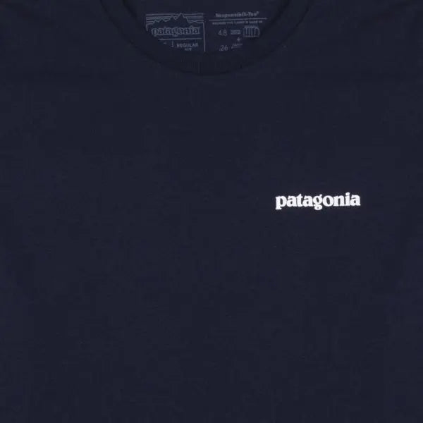 Patagonia P-6 Logo Responsibili Tee Classic Navy - The Sporting Lodge