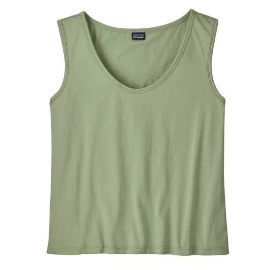 Patagonia Womens Regenerative Organic Certified Cotton Tank Salvia Green - The Sporting Lodge