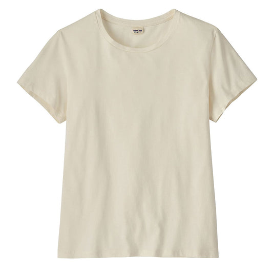 Patagonia Womens Regenerative Organic Certified Cotton Tee Undyed Natural - The Sporting Lodge