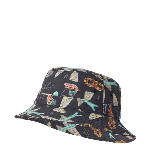 Patagonia Wavefarer Bucket Hat Fly 50 / Ink Black - The Sporting Lodge