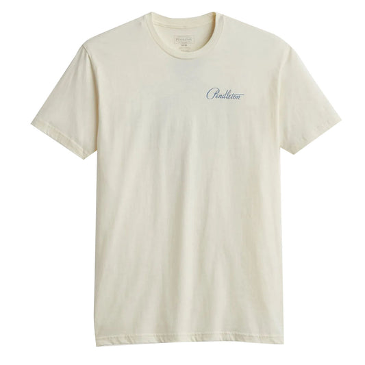 Pendleton Chief Joesph Graphic Tee Natural / Light Blue - The Sporting Lodge