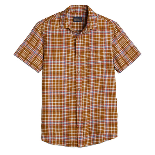 Pendleton Dawson Linen Shirt Bronze / Red / Blue Plaid - The Sporting Lodge