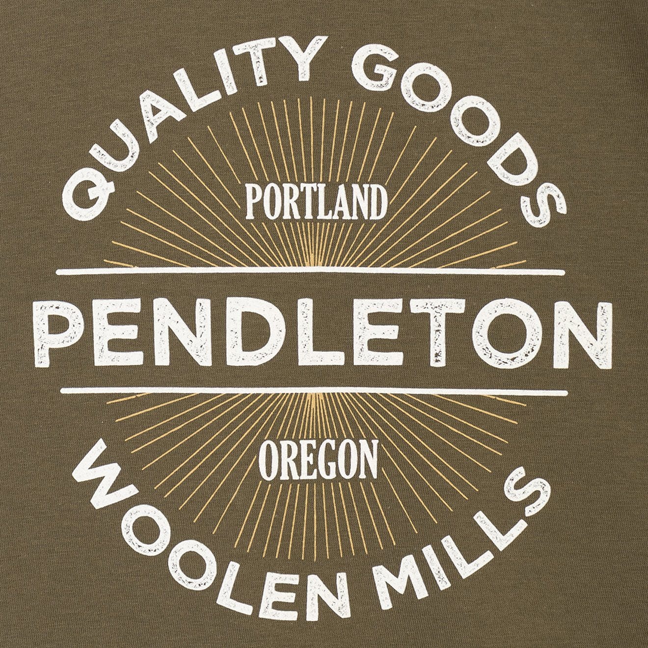 Pendleton Quality Goods T-Shirt Olive - The Sporting Lodge