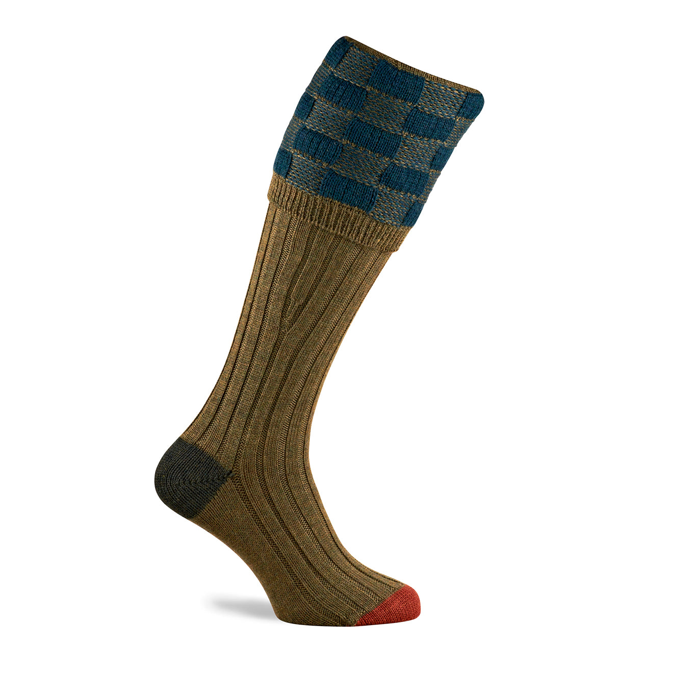 Pennine Dover Shooting Sock Old Sage / Indigo - The Sporting Lodge