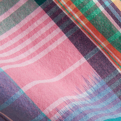 Polo Ralph Lauren Classic Fit Madras Camp Shirt Pink/Royal Multi - The Sporting Lodge