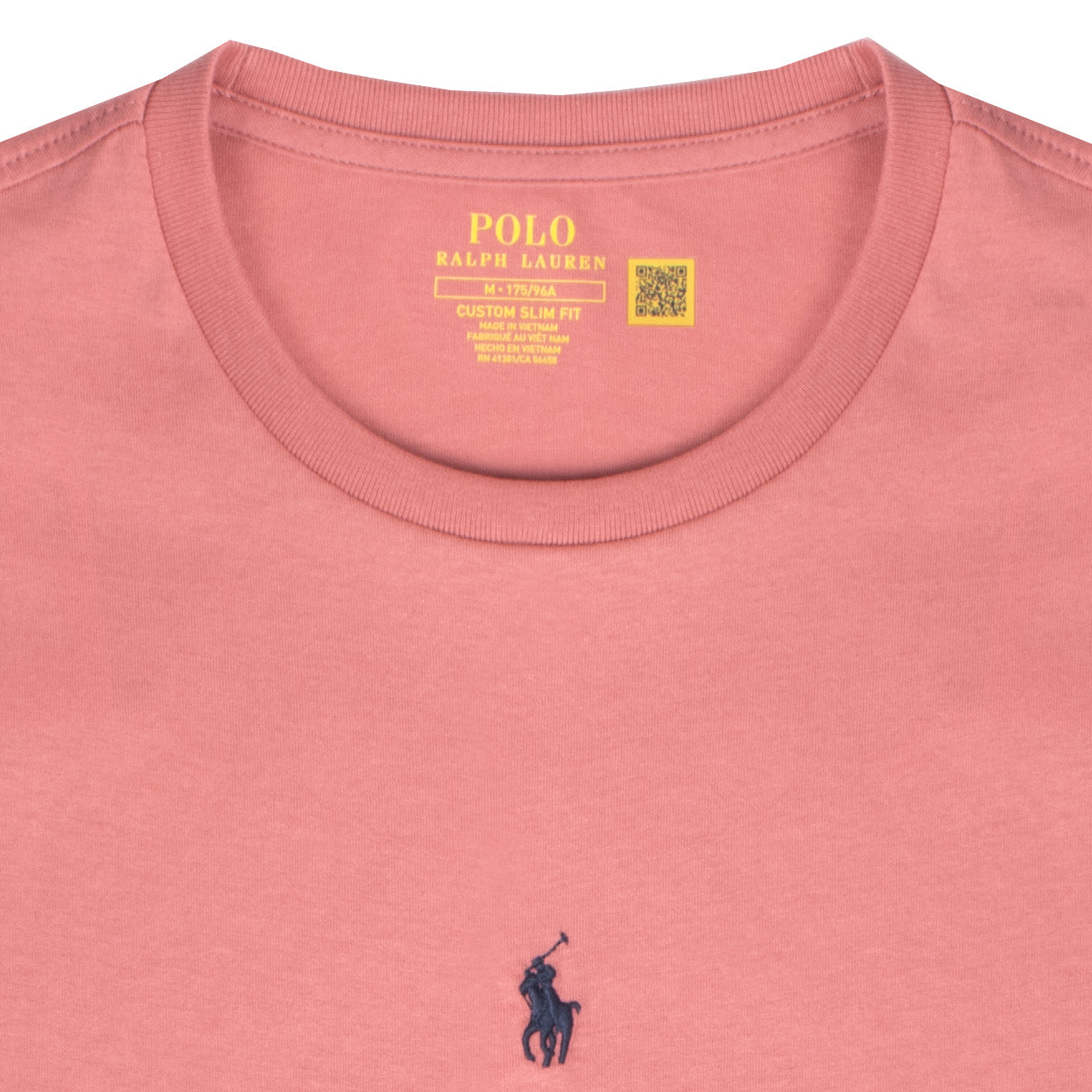 Polo Ralph Lauren Custom Slim Fit Centre Logo T-Shirt Desert Rose - The Sporting Lodge