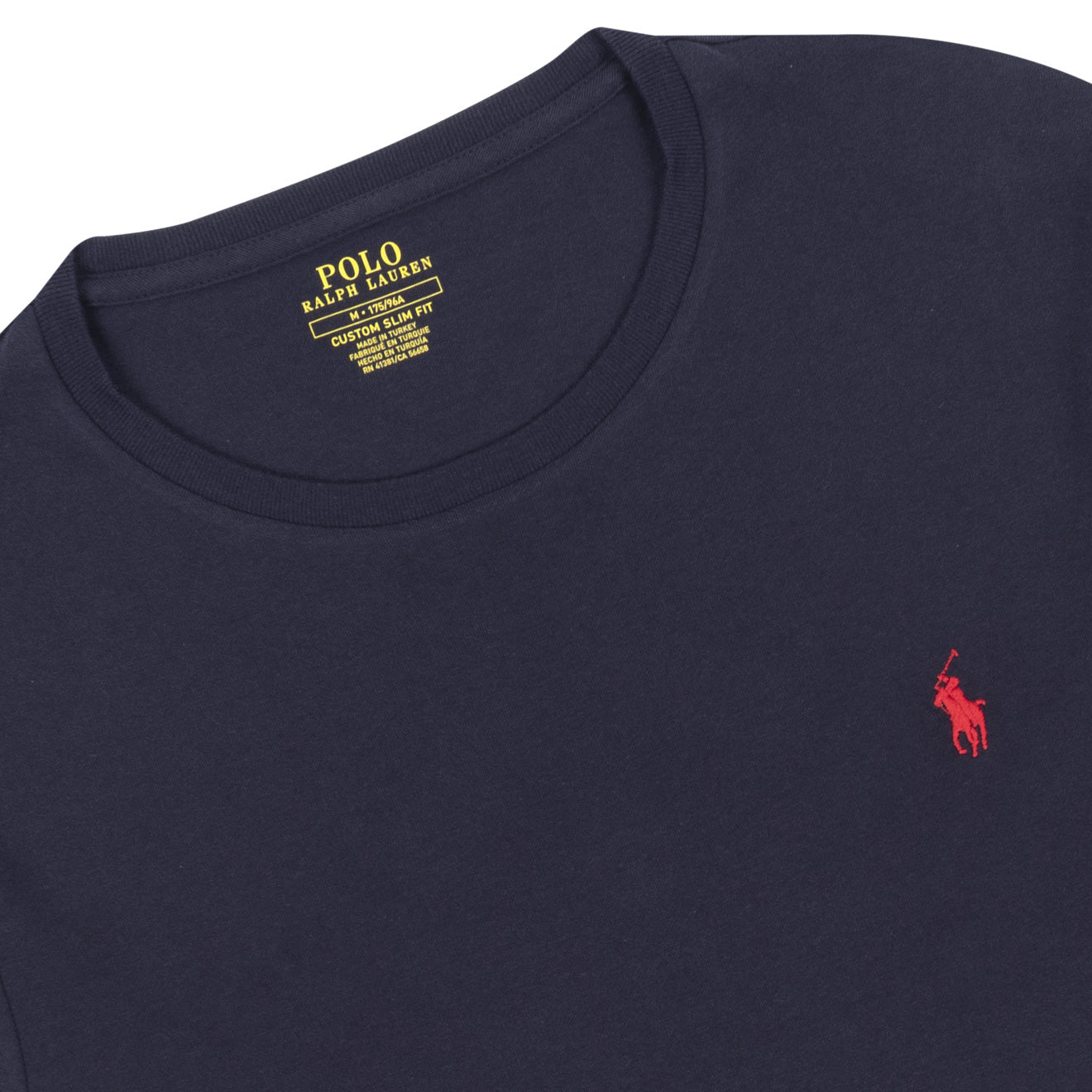 Polo Ralph Lauren Custom Slim Fit Cotton LS T-Shirt Ink Navy