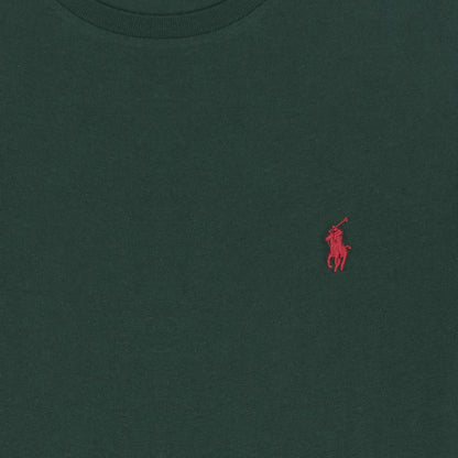 Polo Ralph Lauren Custom Slim Fit Cotton T-Shirt College Green - The Sporting Lodge